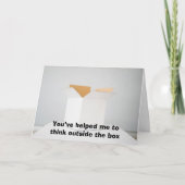 Denken Sie nach außen Karte (Vorderseite)