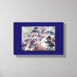 Denken Sie nach außen Leinwanddruck