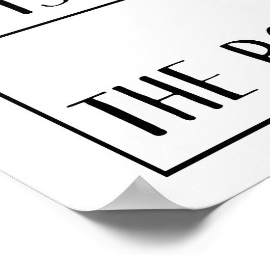 Denken Sie nach außen Poster (Ecke)