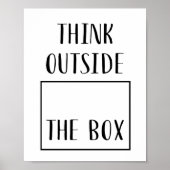 Denken Sie nach außen Poster (Vorne)