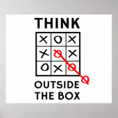 Denken Sie nach außen Poster (Vorne)