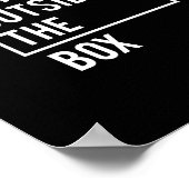 Denken Sie nach außen Poster (Ecke)