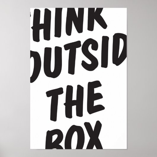 Denken Sie nach außen Poster (Vorne)