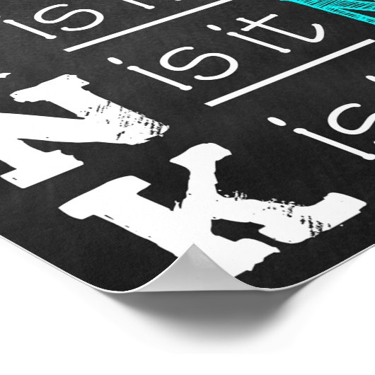 Denken Sie nach, bevor Sie das Klassenzimmer-Poste Poster (Ecke)