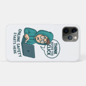 Denken Sie nach, bevor Sie klicken - Online-Sicher Case-Mate iPhone Hülle (Rückseite (Horizontal))