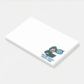 Denken Sie nach, bevor Sie klicken - Online-Sicher Post-it Klebezettel (angewinkelt)