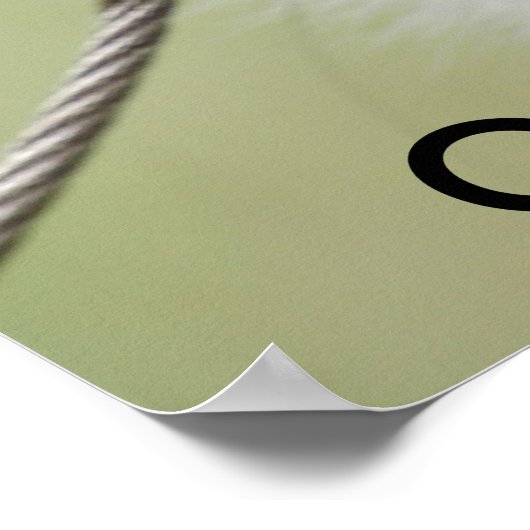 Denken Sie nach, bevor Sie Poster spielen (Ecke)