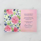 Denken Sie nach der Operation, mit Kalligrafie Karte (Innenseite)