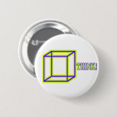 Denken Sie nach draußen! Button (Vorne & Hinten)