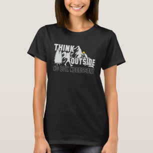 Denken Sie nach draußen keine Box notwendig Berg N T-Shirt