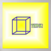 Denken Sie nach draußen! Poster (Vorne)