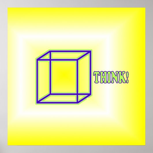 Denken Sie nach draußen! Poster (Vorne)