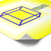 Denken Sie nach draußen! Poster (Ecke)