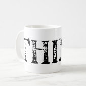 Denken Sie nach. Kaffeetasse (Vorderseite Links)