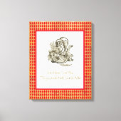 Denken Sie nicht an Alice Mad Hatter Zitat Leinwanddruck (Vorderseite)