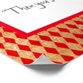 Denken Sie nicht an Alice Mad Hatter Zitat Poster (Ecke)