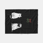 Denken Sie nicht einmal daran, dass es lustige Cat Fleecedecke (Vorderseite (Horizontal))