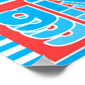 Denken Sie nie mal über Aufgeben nach, Typografie- Poster (Ecke)