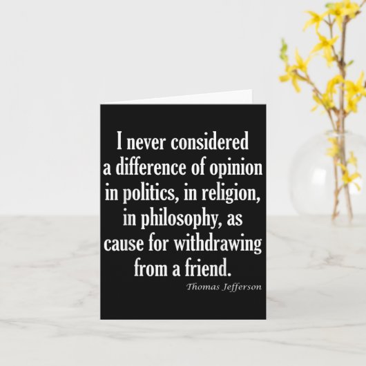 Denken Sie niemals an Unterschiede in Politik, Rel Karte (Gelbe Blume)