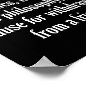 Denken Sie niemals an Unterschiede in Politik, Rel Poster (Ecke)