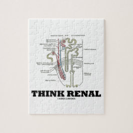 Denken Sie Nieren (Nephron Anatomie-Illustration) Puzzle