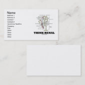 Denken Sie Nieren (Niere Nephron Nieren) Visitenkarte (Vorne/Hinten)