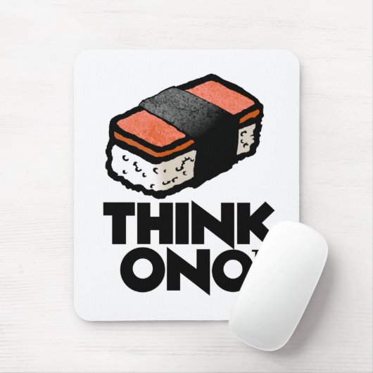 Denken Sie Ono Spam Musubi Mousepad (Mit Mouse)