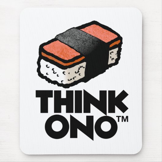 Denken Sie Ono Spam Musubi Mousepad (Vorne)