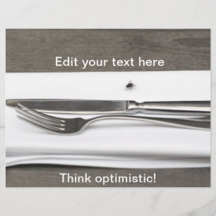 Denken Sie optimistisches! Flyer