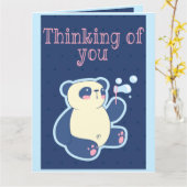 DENKEN SIE PANDA KARTE (Gelbe Blume)