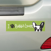 Denken Sie Pawsitive Bubba Autoaufkleber (Auf Auto)