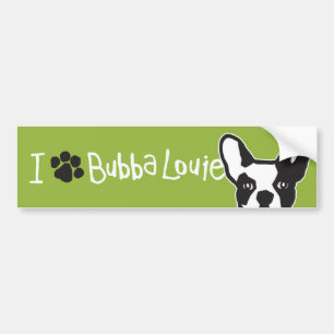 Denken Sie Pawsitive Bubba Autoaufkleber