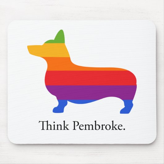 Denken Sie Pembroke Mousepad (Vorne)