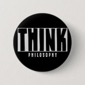 Denken Sie Philosophie Button (Vorderseite)