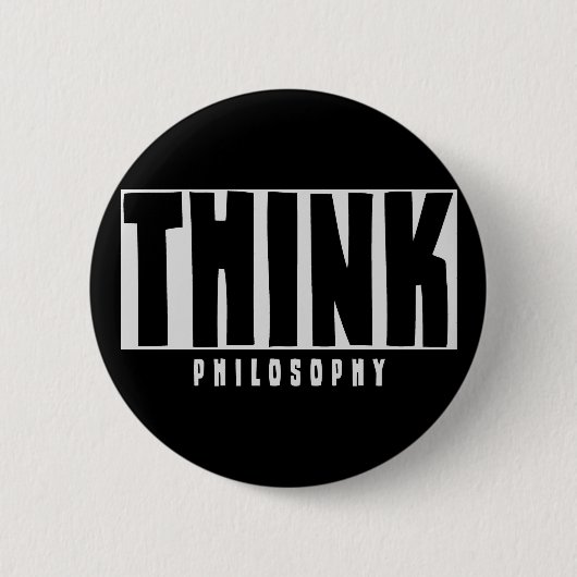 Denken Sie Philosophie Button (Vorderseite)