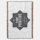 Denken Sie Positiv Decke (Vorderseite Vertikal)