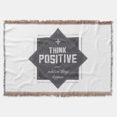 Denken Sie Positiv Decke (Vorderseite)