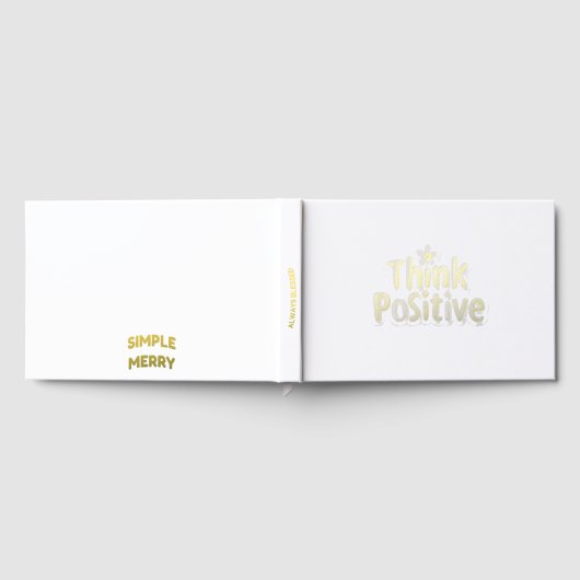 "Denken Sie positiv" Gästebuch (Voll)