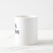 Denken Sie Positiv Kaffeetasse (Mittel)