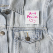 Denken Sie positives Aquarell-Zitat Button (Beispiel)