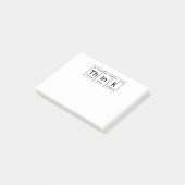 Denken Sie Post-it Klebezettel (angewinkelt)