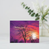 Denken Sie Postkarte (Stehend Vorderseite)