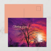 Denken Sie Postkarte (Vorne/Hinten)