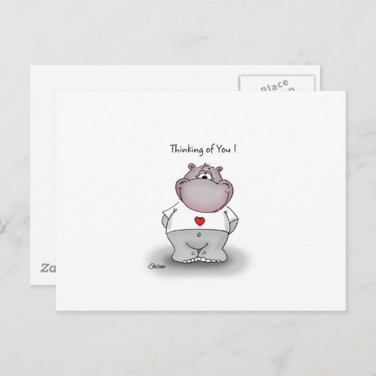 Denken Sie Postkarte (Vorne/Hinten)