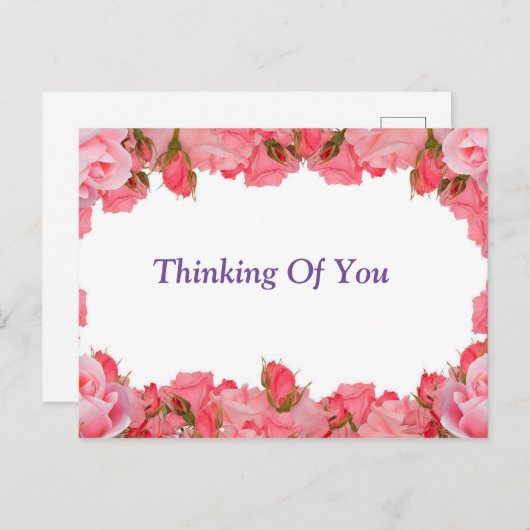 Denken Sie Postkarte (Vorne/Hinten)