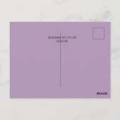 Denken Sie Postkarte (Rückseite)