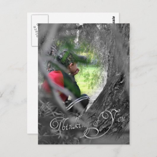 Denken Sie Postkarte (Vorne/Hinten)