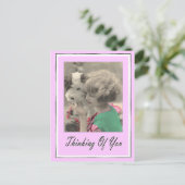 Denken Sie Postkarte (Stehend Vorderseite)