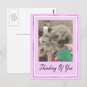 Denken Sie Postkarte (Vorne/Hinten)