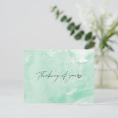 Denken Sie Postkarte (Stehend Vorderseite)